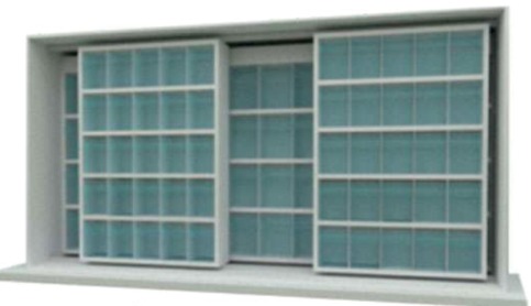 1008D — Móvel Deslizante com 98 Básculas (48 Mod.104 + 50 Mod.105)