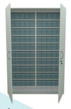 1009D — Armário para Controlados com 100 Básculas Mod.105
